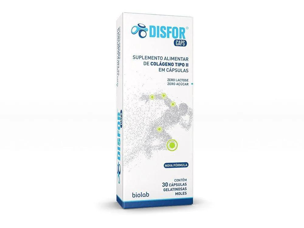 Colágeno em Cápsulas Disfor Caps 40mg com 30 cápsulas