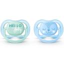 Chupeta Philips Avent Ultra Air 0 a 6 Meses Verde e Azul com 2 unidades