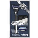 Kit Aparelho de Barbear Gillette Mach 3 Turbo Edição Limitada com 2 cartuchos + Suporte para Aparelho