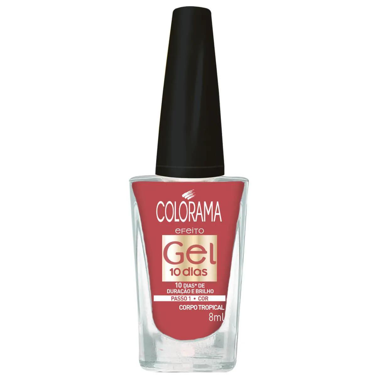 Esmalte Colorama Efeito Gel Cor Corpo Tropical com 8ml