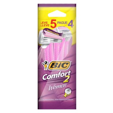 Depilador Bic Comfort 2 Woman com 5 unidades