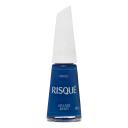 Esmalte Colorido Cremoso Risqué Azulivre Mente Hipoalergênico com 8ml