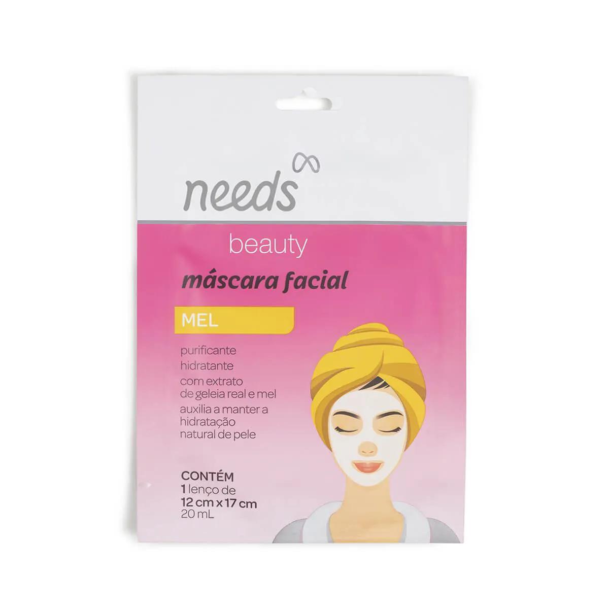 Máscara Facial de Mel Needs Beauty com 1 unidade