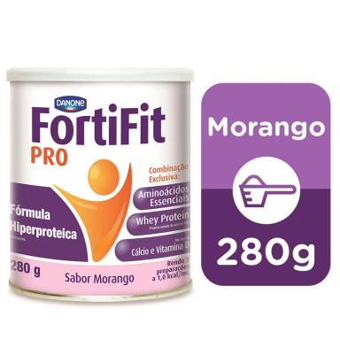 Suplemento Nutricional Fortifit PRO Sabor Morango