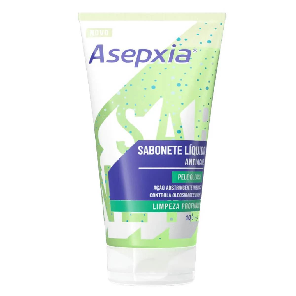 Sabonete Líquido Facial Asepxia Limpeza Profunda Pele Oleosa com 100ml