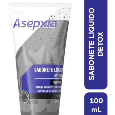 Sabonete Líquido Asepxia Detox Antiacne Pele Mista com 100ml
