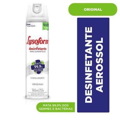 Lysoform Aerosol Desinfetante Original com 360ml