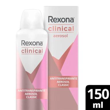 Desodorante Rexona Clinical Classic Feminino Antitranspirante Aerosol 150ml