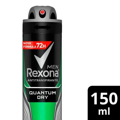 Desodorante Rexona Men Quantum Dry 72h Aerosol com 150ml