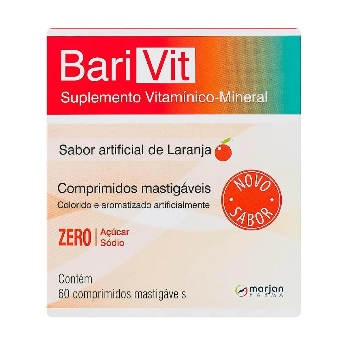 Suplemento Vitamínico-Mineral Barivit Sabor Laranja