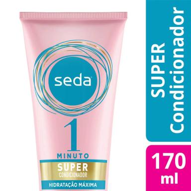 Super Condicionador Seda 1 Minuto Hidratação Máxima com 170ml