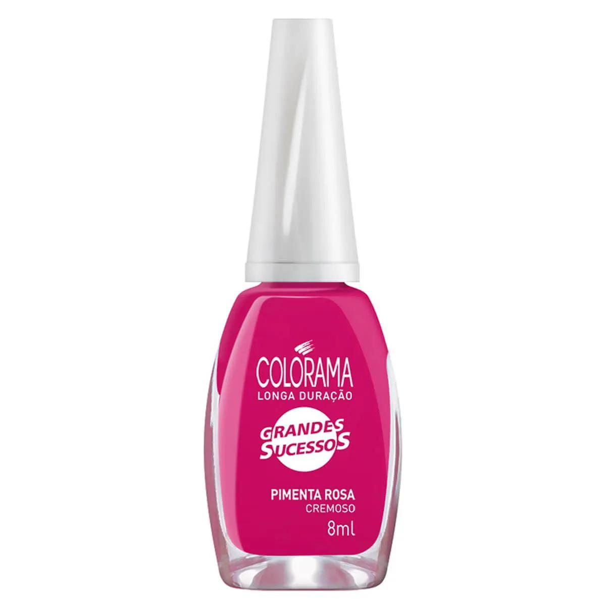 Esmalte Cremoso Colorama Grandes Sucessos Pimenta Rosa com 8ml