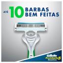 Gillette Prestobarba 3 SenseCare com 4 unidades + 1 garrafa grátis