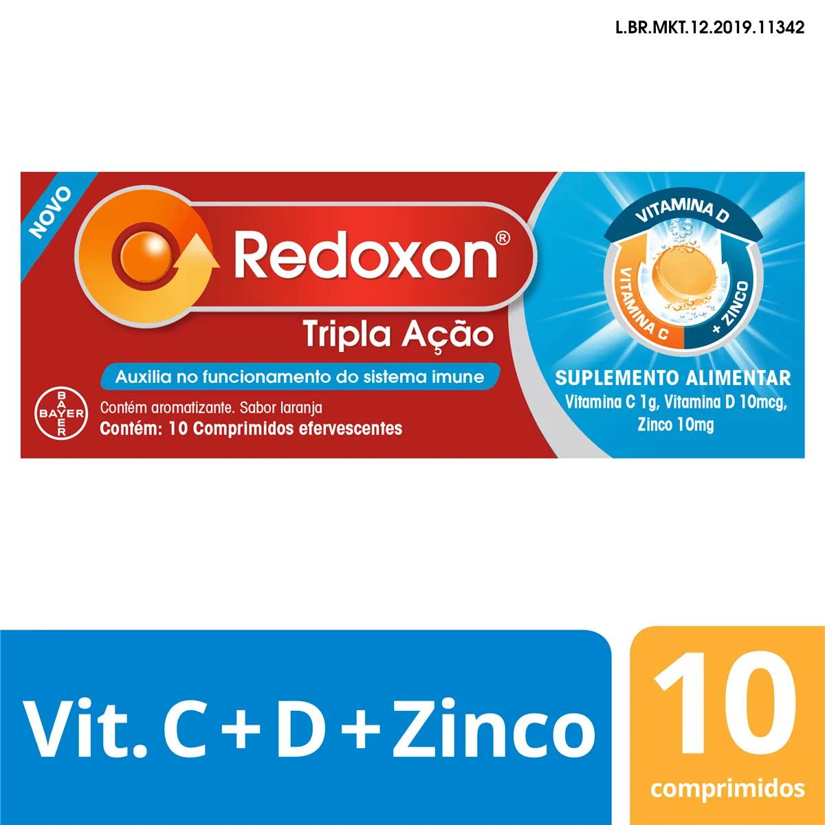Redoxon Tripla Ação - 10 Comprimidos Efervescentes