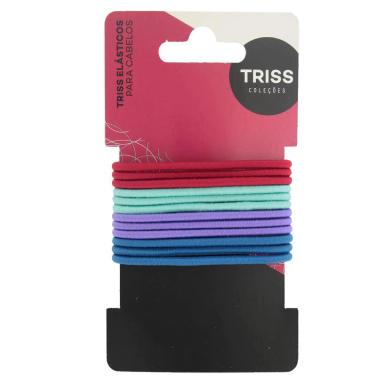 Elástico para Cabelos Triss Coleção Verão com 12 unidades