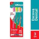 Escova de Dente Colgate Slim Soft Advanced Ultra Macia com 3 unidades