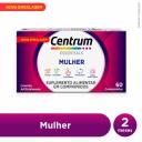 Polivitamínico Centrum Essentials Mulher de A a Zinco 60 comprimidos