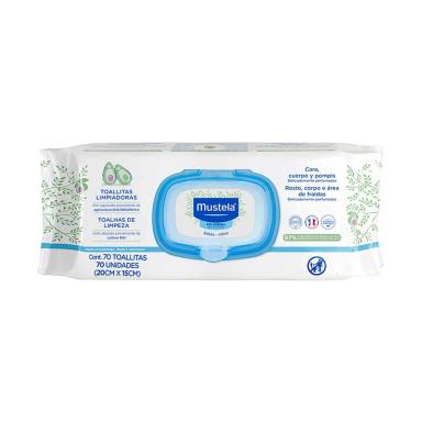 Lenço Umedecido Mustela Bebê 70 unidades