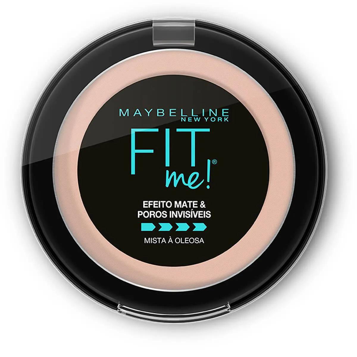 Pó Compacto Maybelline Fit Me N01 Super Claro Neutro Efeito Mate com 1 unidade