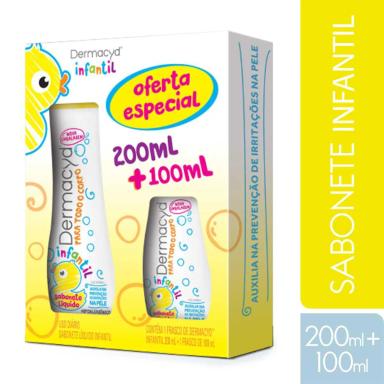 Kit Sabonete Líquido Dermacyd Infantil com 200ml + 100ml