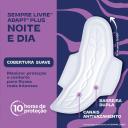 Absorvente Sempre Livre Adapt Plus Noite e Dia Suave Com Abas com 8 unidades