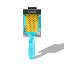Escova de Cabelo Desembaraçante Océane Joy Brush Raquete Vazada Azul com 1 unidade