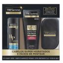 Kit Shampoo Tresemmé Hidratação Profunda com 200ml + Super Condicionador Liso com 170ml + Escova de Cabelo