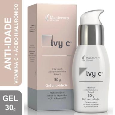 Gel Facial Anti-Idade Ivy C Vitamina C e Ácido Hialurônico 30g