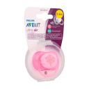 Chupeta Philips Avent Ultra Air Rosa Decorada de 0 a 6 meses com 1 unidade