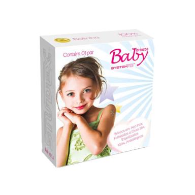 Brinco Infantil Antialérgico Studex Baby Mini Ball com 1 par