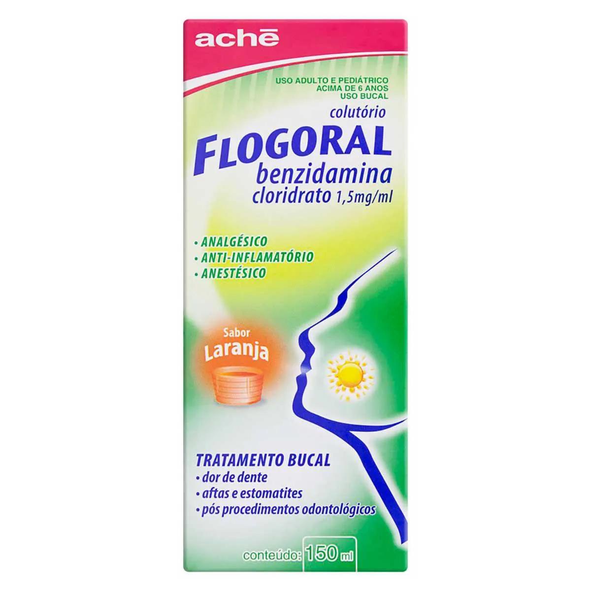 Colutório Flogoral Laranja com 150ml