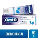 Pasta de Dente Oral-B 3D White Glamorous White Anticáries com Flúor de 90g
