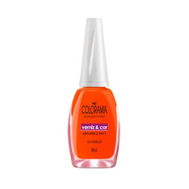 Esmalte Colorama Verniz & Cor 40 Graus 2 em 1 com 8ml