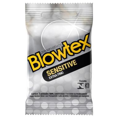 Camisinha Blowtex Sensitive Extra Fino com 3 unidades