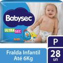Fralda Babysec UltraSec Galinha Pintadinha Jumbo P - 28 Unidades