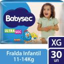 Fralda Babysec UltraSec Mega Galinha Pintadinha XG - 30 Unidades