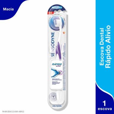 Escova de Dente Sensodyne Macia Alívio Rápido com 1 unidade