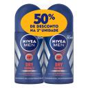 Kit Desodorante Antitranspirante Roll-On Nivea Men Dry Impact com 2 Unidades