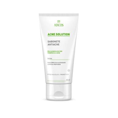 Sabonete Líquido Facial Antiacne Adcos Acne Solution com 60ml
