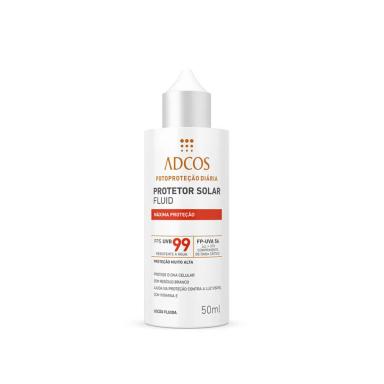 Protetor Solar Facial Adcos Fluido Incolor Shield Protection FPS 99 com 50ml