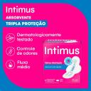 Absorvente Intimus Tripla Proteção Cobertura Suave com Abas com 8 unidades