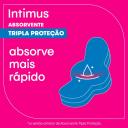 Absorvente Intimus Tripla Proteção Cobertura Suave com Abas com 8 unidades