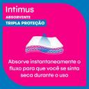 Absorvente Intimus Tripla Proteção Cobertura Suave com Abas com 8 unidades