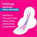 Absorvente Intimus Tripla Proteção Cobertura Suave com Abas com 8 unidades