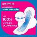 Absorvente Intimus Tripla Proteção Cobertura Suave com Abas com 8 unidades