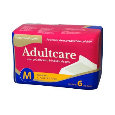 Protetor de Colchão Adultcare Descartável M 6 unidades