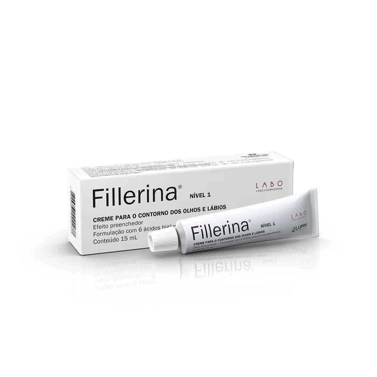 Creme Fillerina Nível 1 para o contorno dos olhos e lábios com 15ml