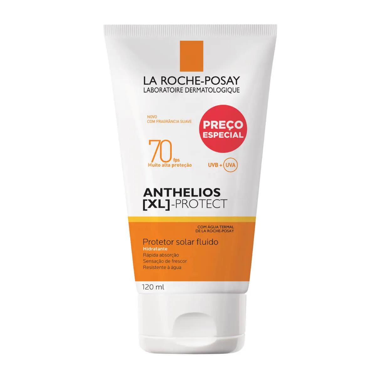 Protetor Solar Fluido Corporal La Roche-Posay Anthelios XL Protect FPS 70 com 120ml