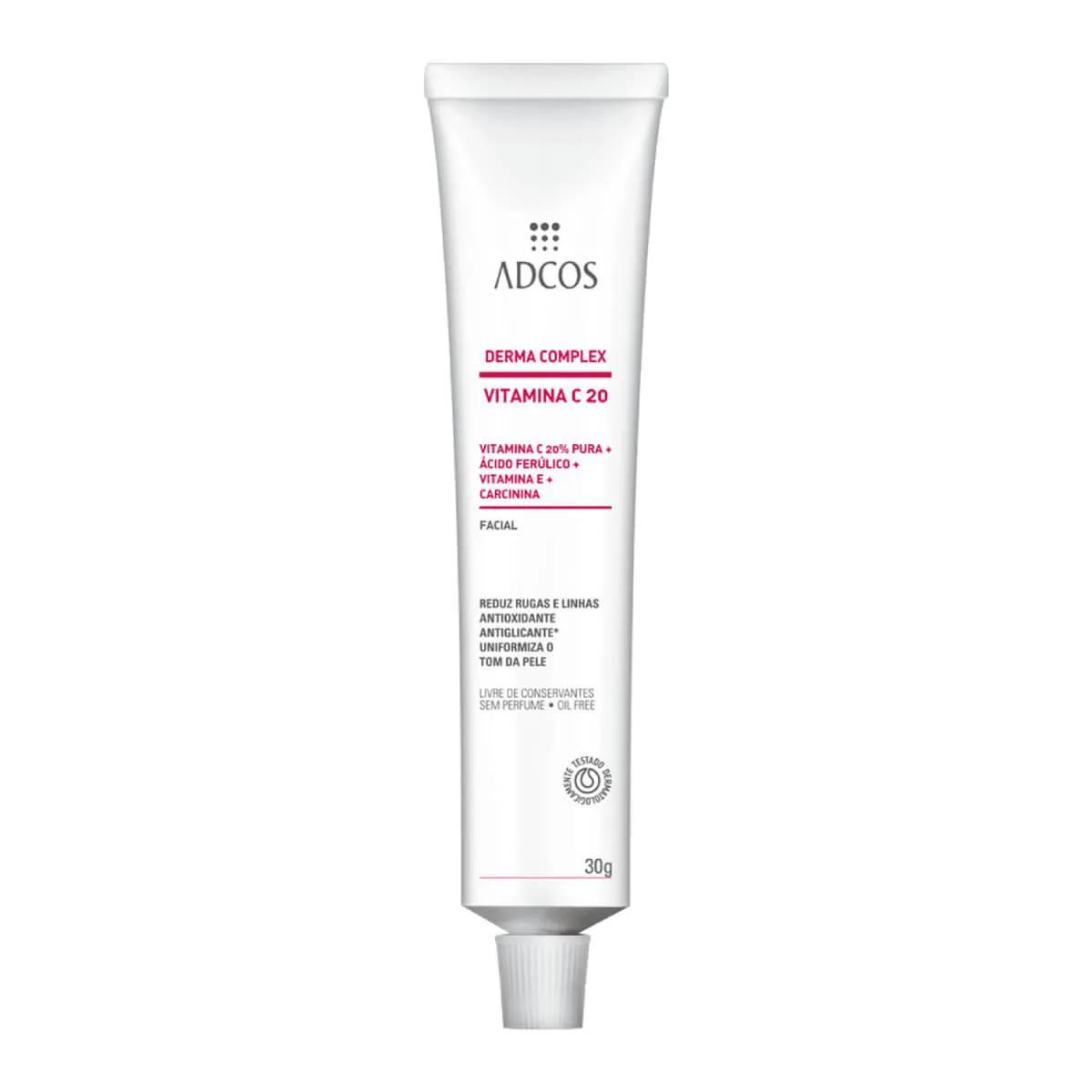 Creme Facial Anti-Idade Adcos Derma Complex Vitamina C 20 com 30g