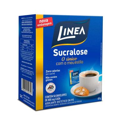 Adoçante Dietético em Pó Linea Sucralose com 50 Envelopes